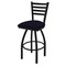 Holland Bar Stool Co 36" Swivel Bar Stool, Black Wrinkle, Canter Twilight Seat 41036BW002 - alternate 1